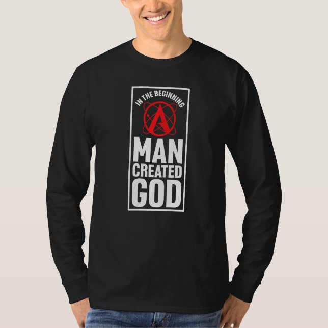 Camiseta Símbolo Ateísta Ateísta Anti-Religião Agnóstico (Frente)