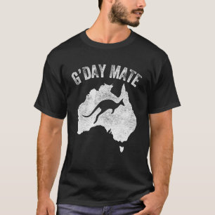 Camiseta Símbolo australiano GDay Mate Kangaroo