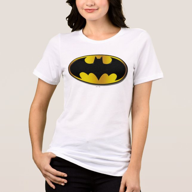 Camiseta Símbolo Batman | Logotipo de gradiente oval (Frente)