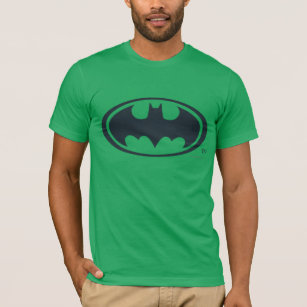 Camiseta Símbolo Batman   Logotipo preto e branco