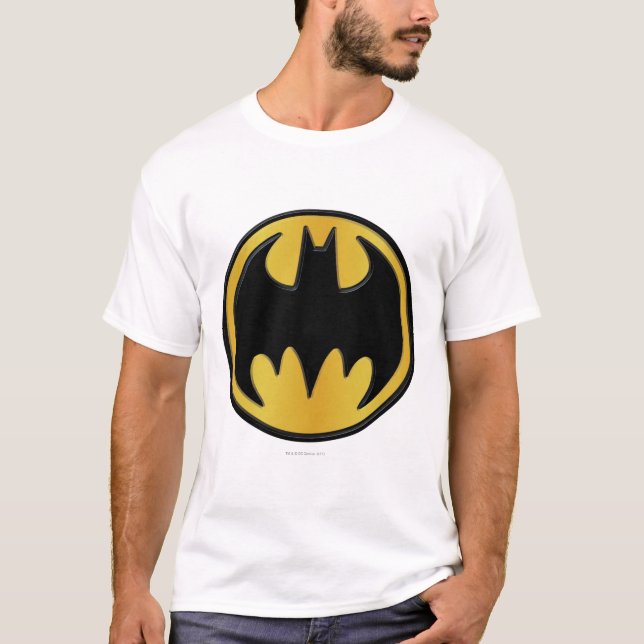 Camiseta Símbolo Batman | Logotipo redondo clássico (Frente)