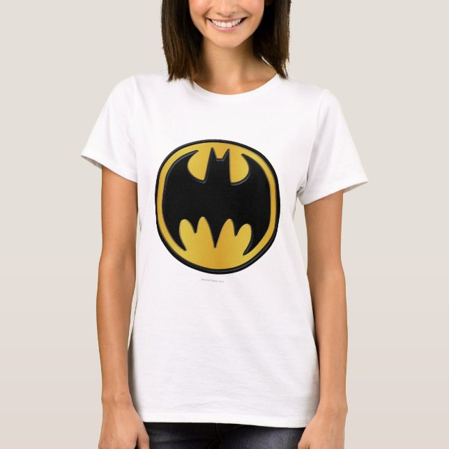 Camiseta Símbolo Batman | Logotipo redondo clássico (Frente)
