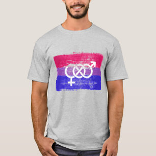CAMISETA SÍMBOLO BISEXUAL PINTADO
