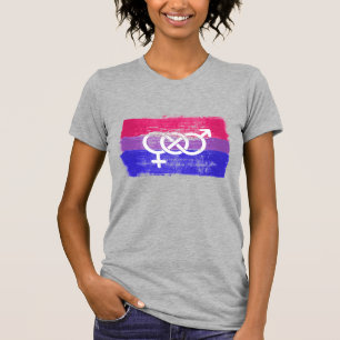 CAMISETA SÍMBOLO BISEXUAL PINTADO