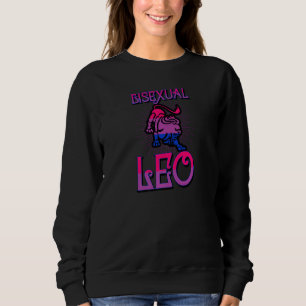 Camiseta Símbolo Bissexual Leo Zodíaco Aniversário Conste d