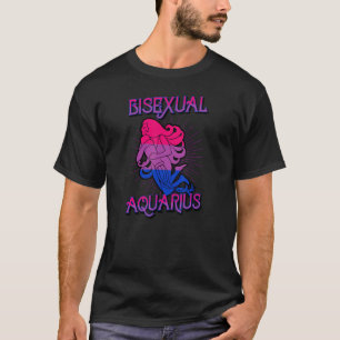 Camiseta Símbolo Bissexual Zodítico Zodíaco Aniversário Hor