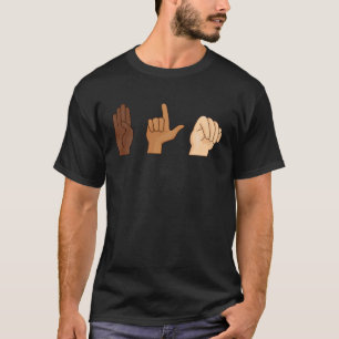 Camiseta Símbolo BLM Igualdade ASL