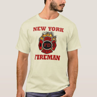 Camiseta Símbolo Bombeiro de Nova Iorque