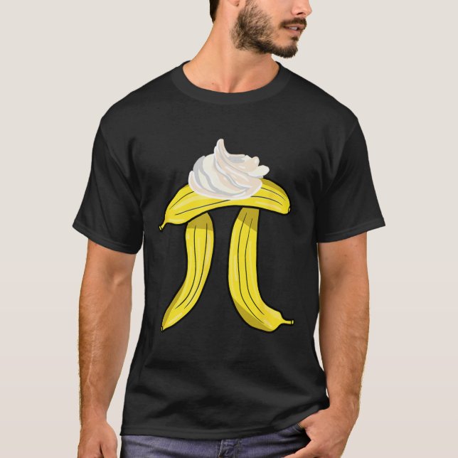 Camiseta Símbolo Bynana Cream Pi - Nerd de Matemática Pie L (Frente)