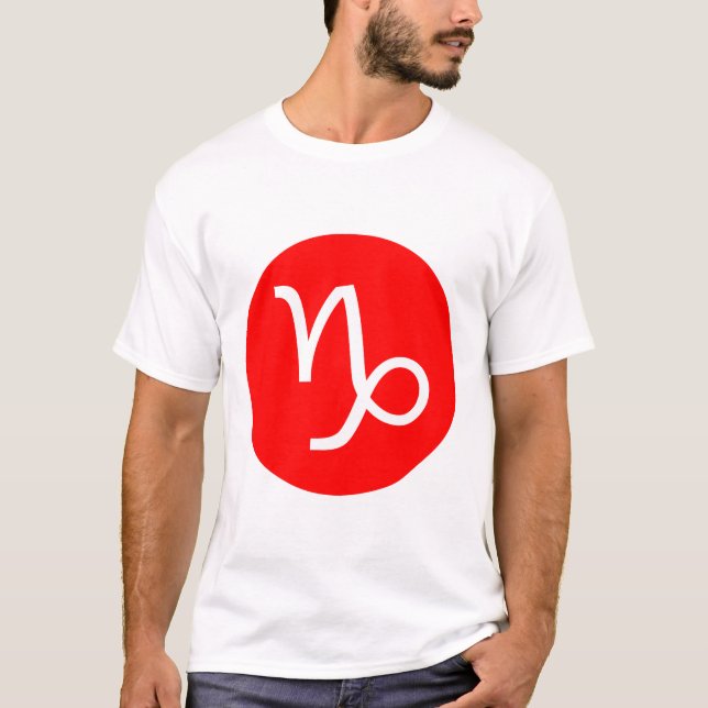 Camiseta Símbolo Capricorn - Personalizado (Frente)