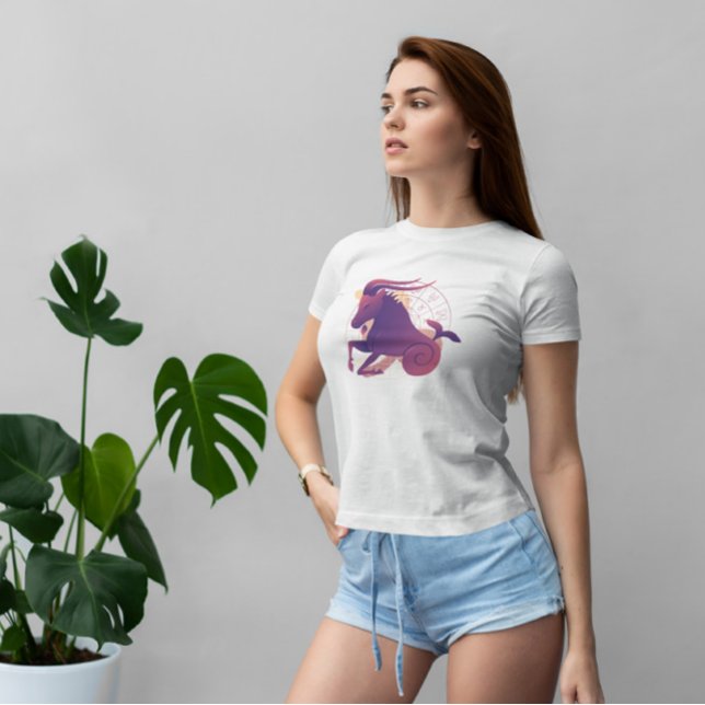 Camiseta Símbolo Capricorn Zodiac (Criador carregado)