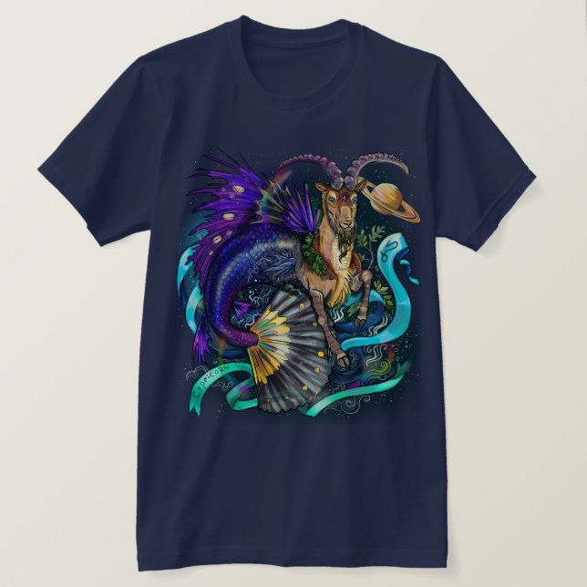 Camiseta Símbolo Capricorn Zodiac (Frente do Design)