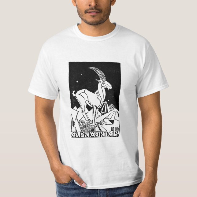 Camiseta Símbolo Capricorn Zodiac (Frente)