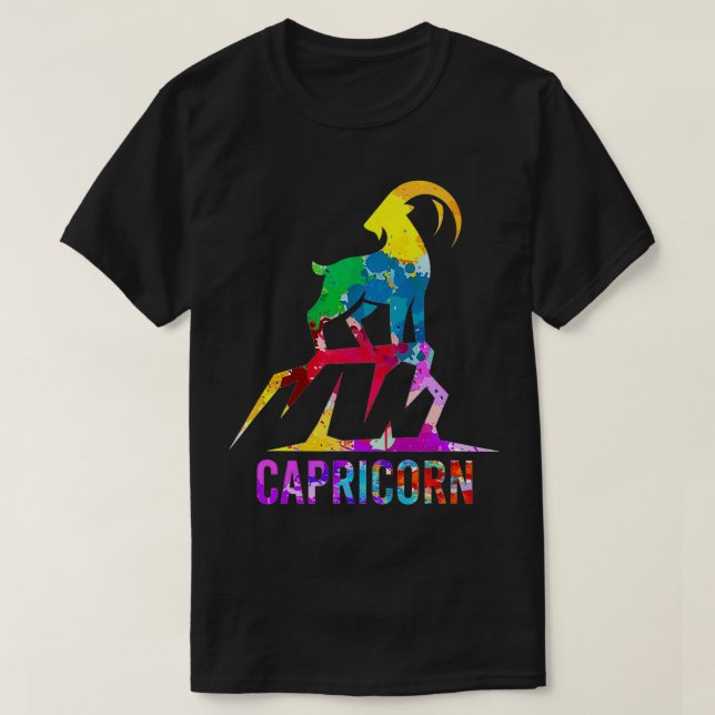 Camiseta Símbolo Capricórnio Sinal Zodiac (Frente do Design)
