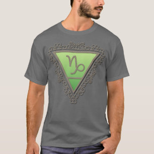 Camiseta Símbolo Capricórnio Terra Filigree Astrologia Zodi
