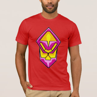 Camiseta "Símbolo Cybercore Geométrico Neon - Corda Futurís