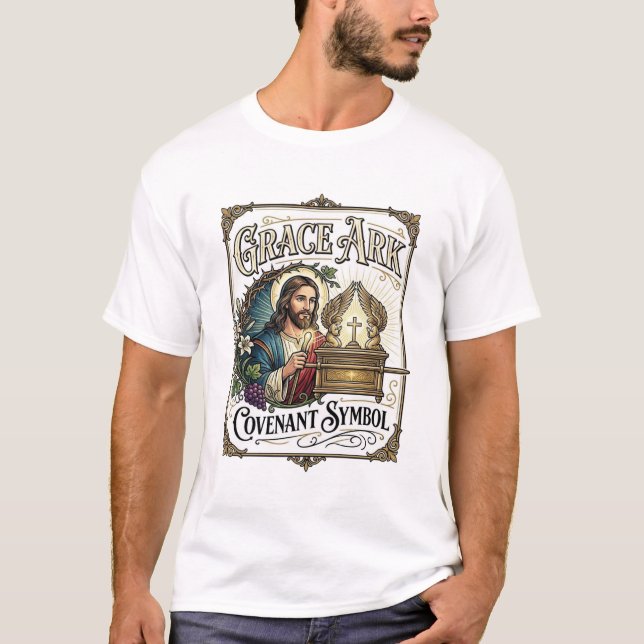 Camiseta Símbolo da Aliança da Graça da Arca Jesus Aliança  (Frente)
