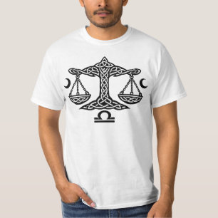 Camiseta Símbolo da Balança Lunar Celta   BurnsInHell Ink