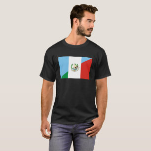 Camiseta símbolo da bandeira de guatemala México meio