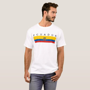 Camiseta Símbolo da bandeira de país de Equador por muito