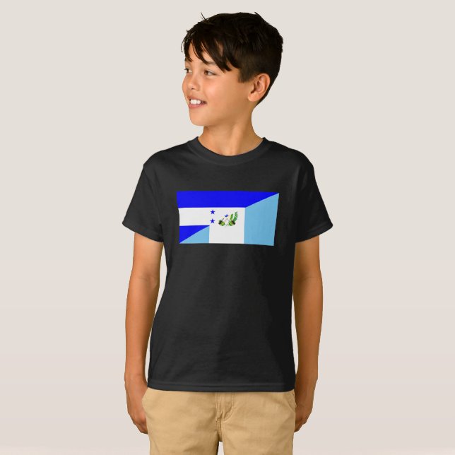Camiseta símbolo da bandeira do país de honduras guatemala (Frente Completa)