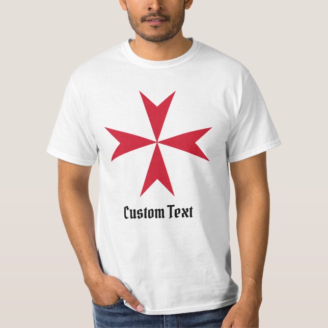 Camiseta Símbolo da Cruz de Malta (Frente)