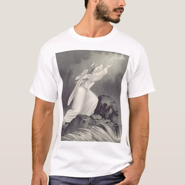 Camiseta Símbolo da cruz e da coroa cristã (Frente)