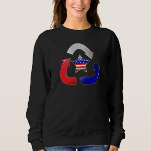 Camiseta Símbolo da Estrela Americana Reciclável
