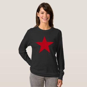 Camiseta Símbolo da Estrela Vermelha do Exército Militar 
