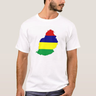 Camiseta símbolo da forma do mapa da bandeira de país de