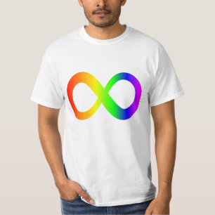 Camiseta Símbolo da infinidade do arco-íris da consciênc