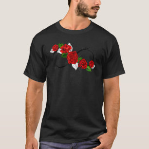 Camiseta Símbolo da Neurodiversidade Rosa Vermelho Infinito