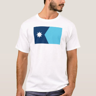 Camiseta símbolo da nova bandeira do estado de Minnesota EU