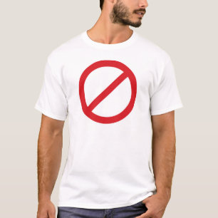 Camiseta Símbolo da proibição Sign/No
