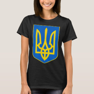 Camiseta Símbolo da Ucrânia Tryzub Patriótico Slava Ukraini