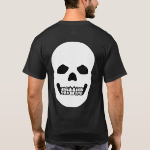 Camiseta Símbolo de açúcar branco e preto das Halloween