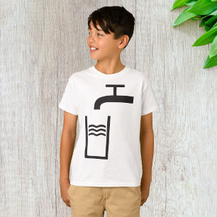 Camiseta Símbolo de Água da Torneira