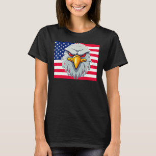 Camiseta Símbolo de Águia Americana do Orgulho Americano de