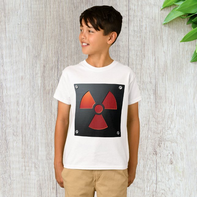 Camiseta Símbolo de Alerta de Radiação Sinal de Metal Indus (Criador carregado)