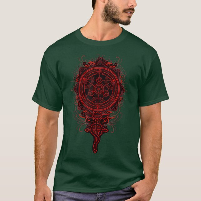 Camiseta Símbolo de Alquimia de Geometria Occulta Sagrada (Frente)
