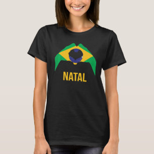 Camiseta Símbolo de amor da cidade de Natal Brasil