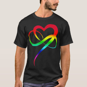 Camiseta Símbolo de amor de arte LGBTQ Arco Arco-Íris Inf