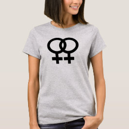 Camiseta Símbolo de Amor Lésbico