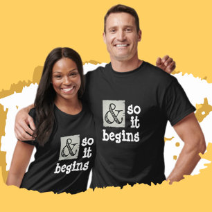 Camiseta Símbolo de Ampersand Divertido E Começa Humoricame