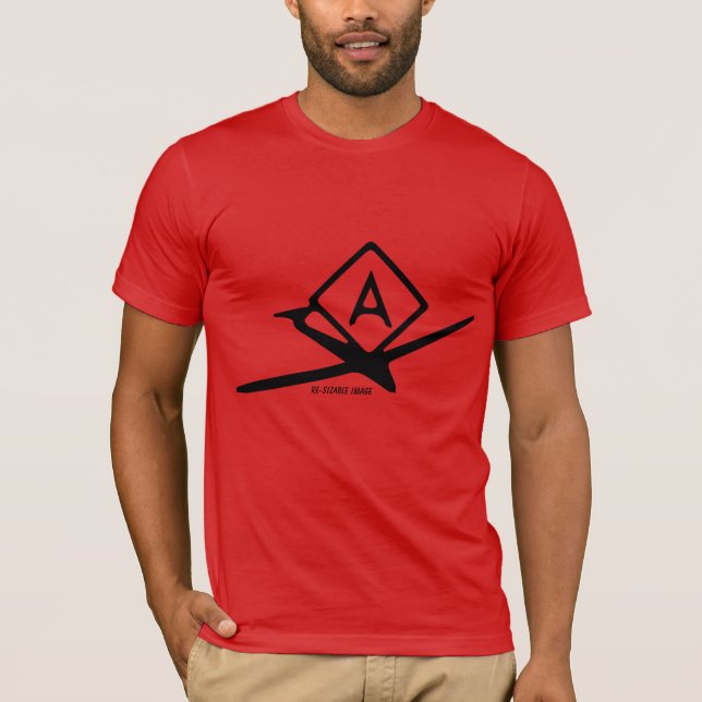 Camiseta Símbolo de Área de Prática Aerobática do Gráfico S (Frente)