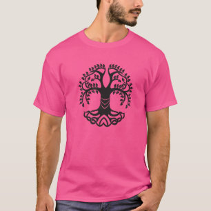 Camiseta Símbolo de Árvore da Vida Ioga Fractal Meditação H