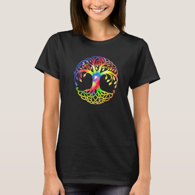 Camiseta Símbolo de Árvore de Vida Cor 1 (Frente)