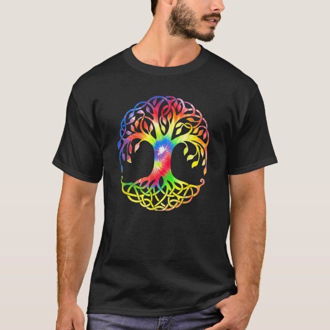 Camiseta Símbolo de Árvore de Vida Cor 1 (Frente)