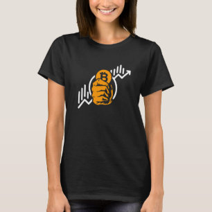 Camiseta Símbolo de Aumento de Moedas de Chíbito Crypto Bit
