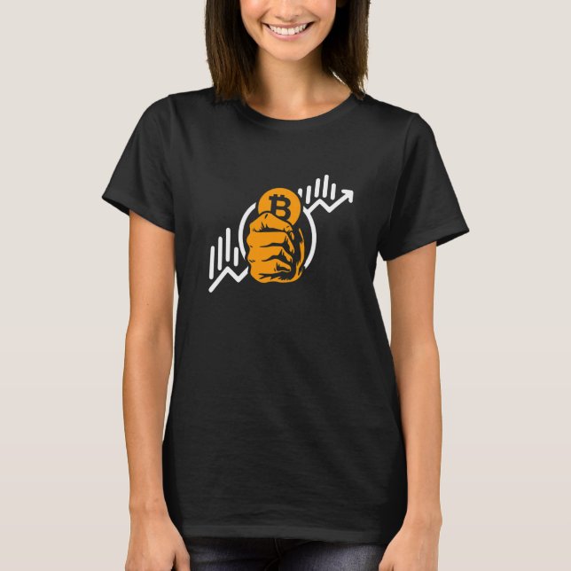Camiseta Símbolo de Aumento de Moedas de Chíbito Crypto Bit (Frente)